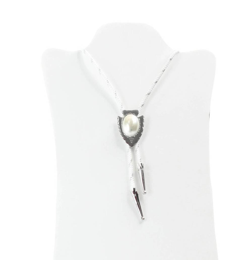 NEW HHH DESIGNS western arrowhead bolo tie in gold stone